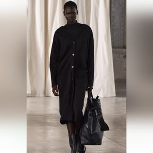 Zara Ruched Long Interlock cardigan/jacket